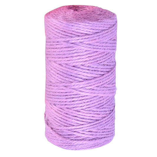 ecofynd Single String Light Violet Color Jute Cord Craft supplies freeshipping - Ecofynd