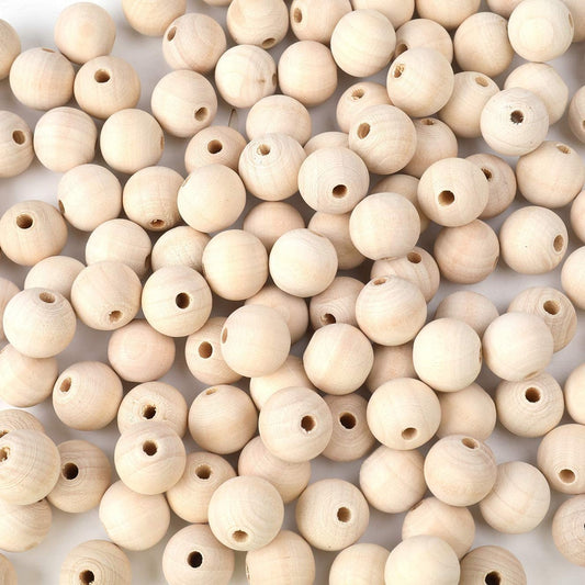 Natural Wooden Beads 12 mm