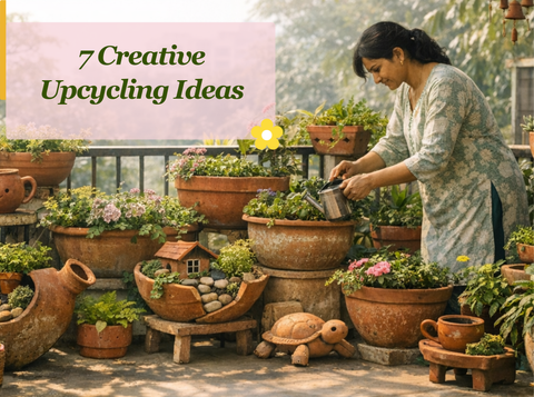 7 Creative Upcycling Ideas Using Old Pots and Garden Accessories