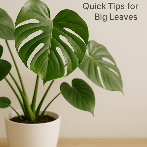Monstera Care: Quick Tips for Big Leaves