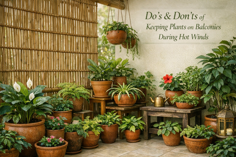 Do’s & Don’ts of Keeping Plants on Balconies During Hot Winds