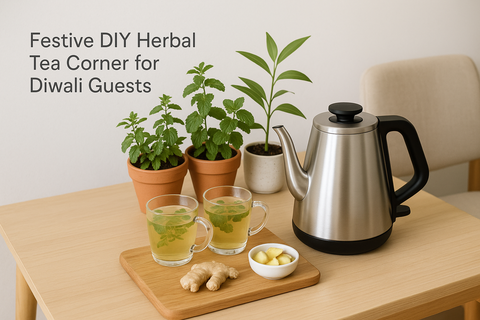 DIY Herbal Tea Corner for Guests