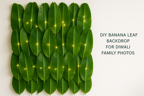 DIY Banana Leaf Backdrop for Photos