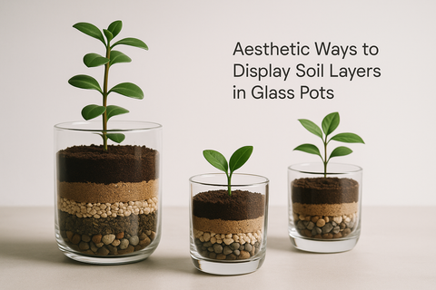Aesthetic Ways to Display Soil Layers in Glass Pots