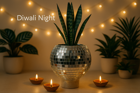 Disco Planters & Fairy Lights: The New Age Festive Decor Trend