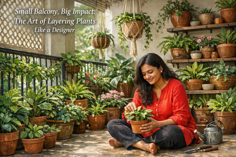 Small Balcony, Big Impact: The Art of Layering Plants Like a Designer