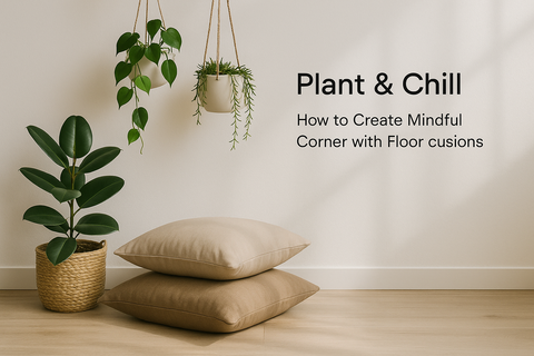 Plant & Chill: How to Create a Mindful Corner with Floor Cushions and Hanging Planters