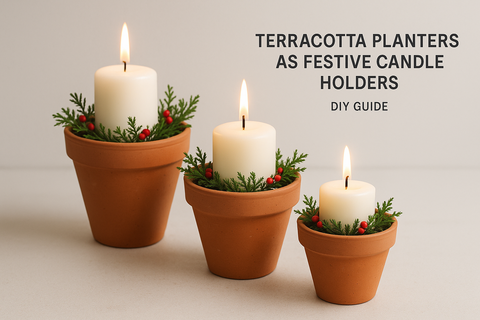 Terracotta Planters as Festive Candle Holders: DIY Guide