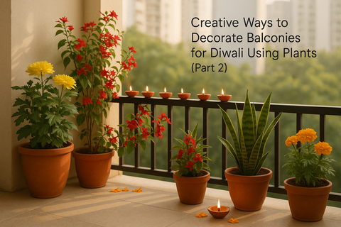 10 Creative Ways to Decorate Balconies for Diwali Using Plants (Part 2)