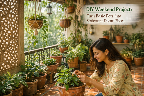 DIY Weekend Project: Turn Basic Pots into Statement Decor Pieces
