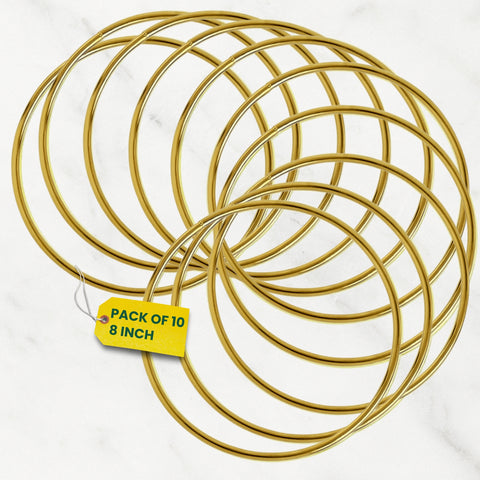 ecofynd Circle 8 Inch Metal Crafts Hoops