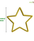 ecofynd Star 4 Inch Metal Crafts Hoops