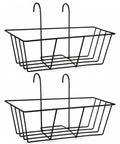 ecofynd Ecofynd 16 Inch Railing Flower Planter Stand Set of 2 for Balcony