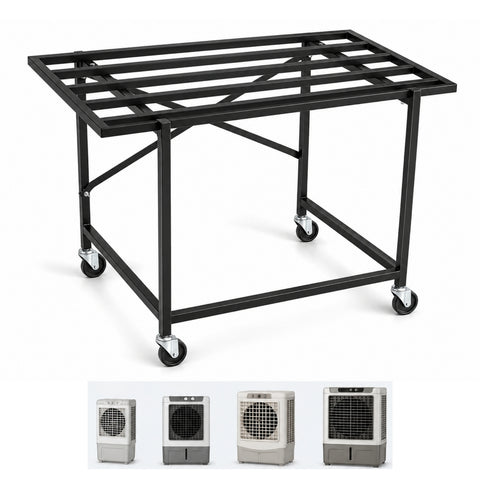 ecofynd Ecofynd GlideBase Heavy-Duty Black Cooler Trolley with 360° Rotating Wheels