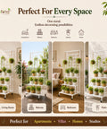 ecofynd Eden Plant Stand with Wheels for Outdoor Balcony