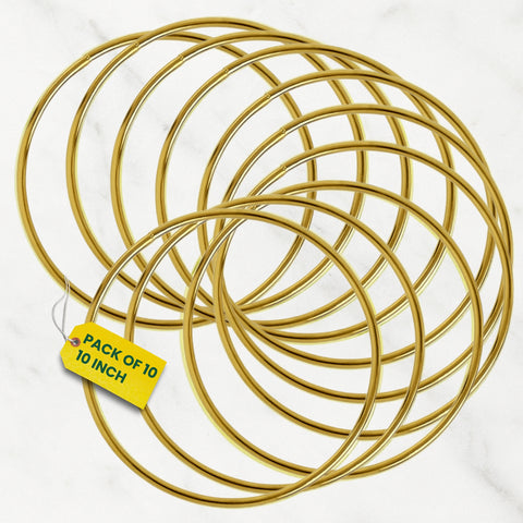 ecofynd Circle 10 Inch Metal Crafts Hoops