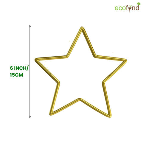 ecofynd Star 6 Inch Metal Crafts Hoops