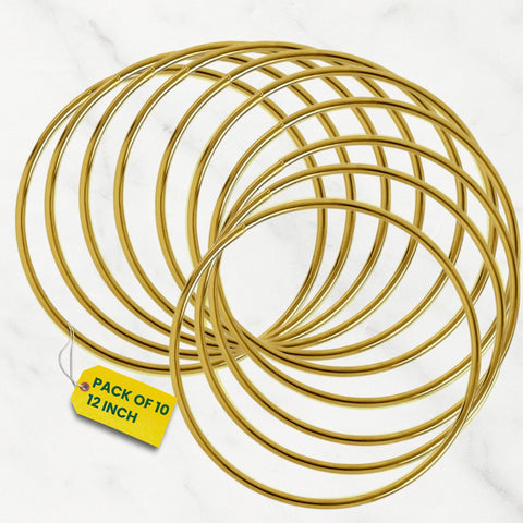 ecofynd Circle 12 Inch Metal Crafts Hoops