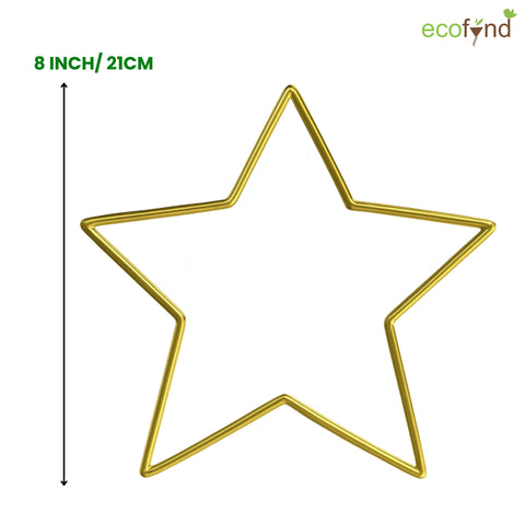 ecofynd Star 8 Inch Metal Crafts Hoops