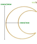ecofynd Moon 8 Inch Metal Crafts Hoops