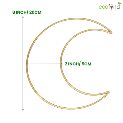ecofynd Moon 8 Inch Metal Crafts Hoops