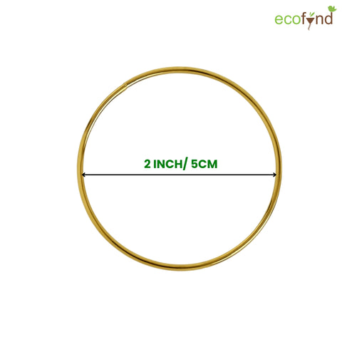 ecofynd Circle 2 Inch Metal Crafts Hoops