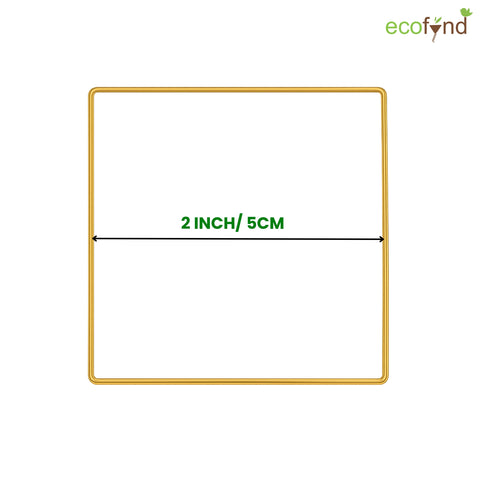 ecofynd Square 2 Inch Metal Crafts Hoops