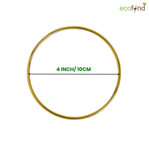 ecofynd Circle 4 Inch Metal Crafts Hoops