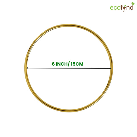 ecofynd Circle 6 Inch Metal Crafts Hoops