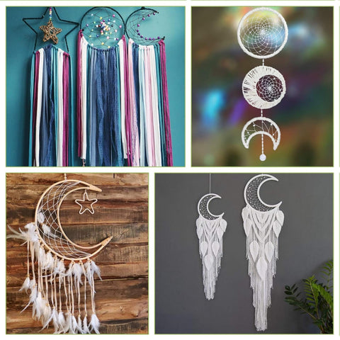 ecofynd Moon 8 Inch Metal Crafts Hoops