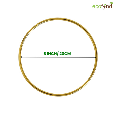 ecofynd Circle 8 Inch Metal Crafts Hoops