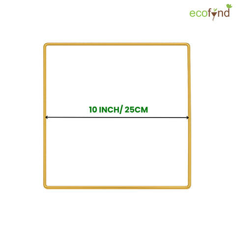 ecofynd Square 10 Inch Metal Crafts Hoops