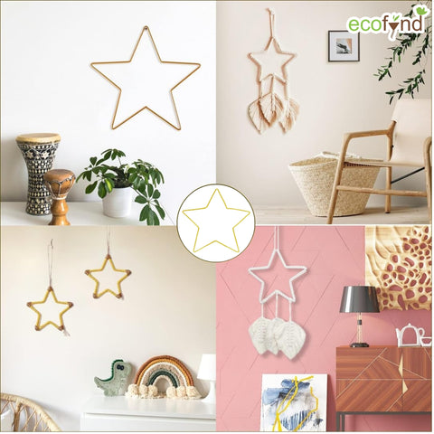 ecofynd Star 6 Inch Metal Crafts Hoops