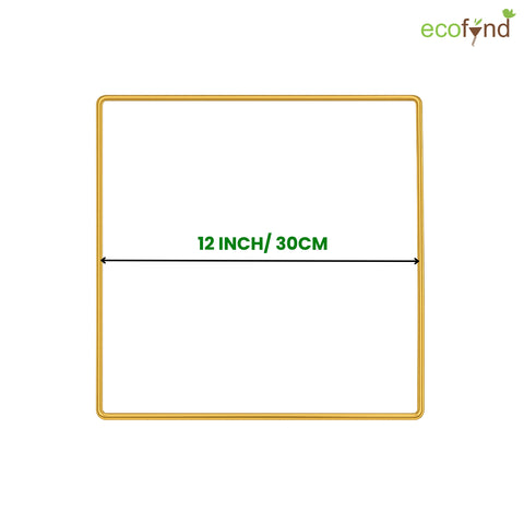 ecofynd Square 12 Inch Metal Crafts Hoops