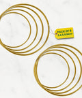 ecofynd 8pcs Circle Metal Crafts Hoops