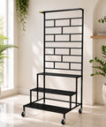 ecofynd Eden Plant Stand with Wheels for Outdoor Balcony