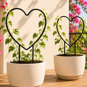 Heart Shaped Metal Garden Trellis