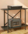 ecofynd 2-Tier Black UPS Stand for Home and Office