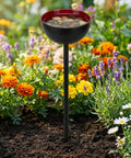 ecofynd Ecofynd Bee Watering Station with Decorative Garden Stake (Dark Red)