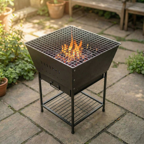 ecofynd Portable Charcoal Fire Pit for Garden