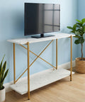 ecofynd Elix Jr. 35 Inch TV Stand – Modern Multipurpose Utility Console