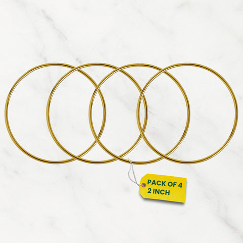 ecofynd Circle 2 Inch Metal Crafts Hoops