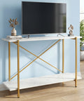 ecofynd Elix 47 Inch TV Stand – Modern Multipurpose Utility Console