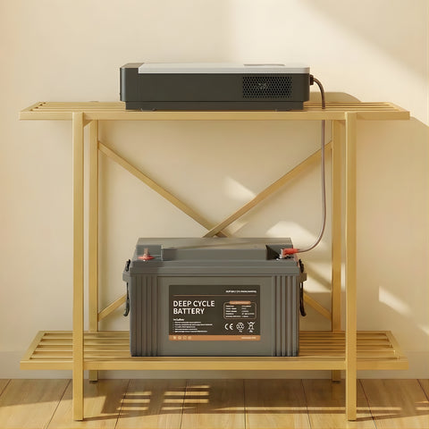 ecofynd 2-Tier Gold UPS Stand for Home and Office