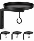 ecofynd 4 Pack Cora Wall Mounted Metal Plant Stand with Hanging Hook