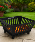 ecofynd Foldable Iron Fire Pit – Heavy Duty & Portable