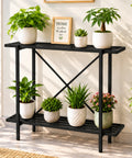 Ecofynd Adam Metal Plant Stand | 2-Tier Shelf for Indoor & Outdoor Use | Ecofynd
