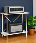 ecofynd 2-Tier White UPS Stand for Home and Office