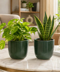 ecofynd 5 Inch Ceramic Plant Pots with Drainage Hole