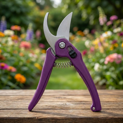 ecofynd Ecofynd Purple Bypass Pruning Shears with Sharp Steel Blade